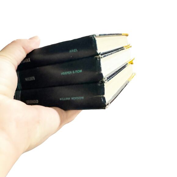 Lot 3 Vintage Classic Books Decor Shelfie Coffee Table Decorating VTG Styling - Picture 4 of 13